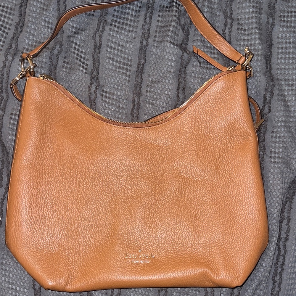 Kate Spade Caramel Leather Hobo Bag